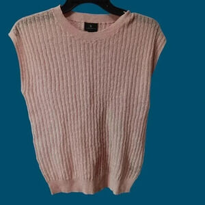 Worthington sleeveless top pink color size S